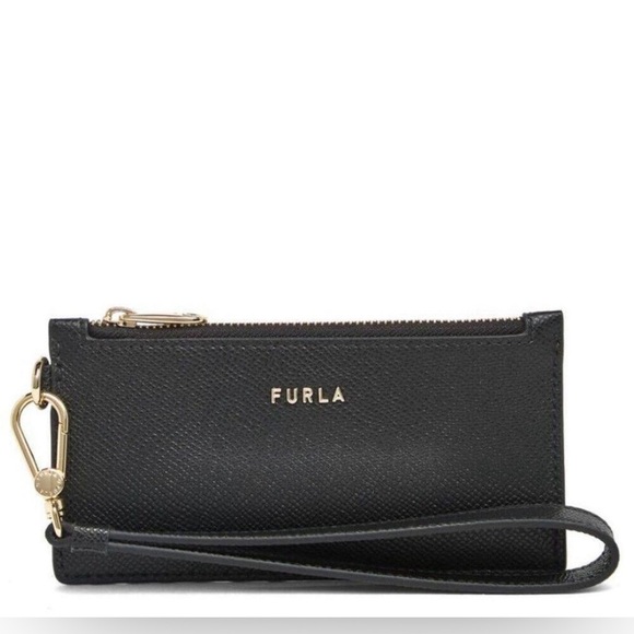 Furla Classic Credit Card Case Black NWT and Box - Picture 5 of 7